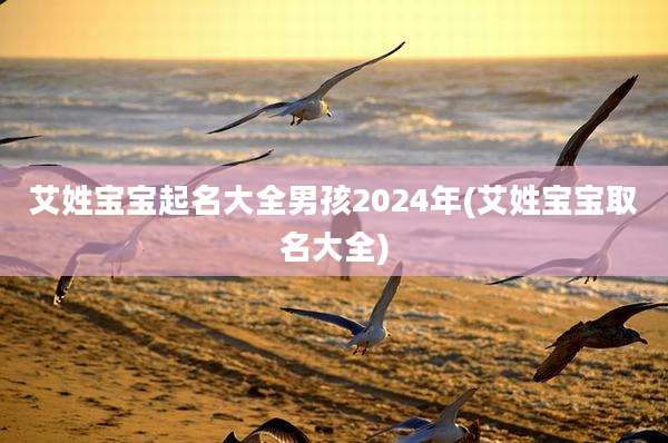 艾姓宝宝起名大全男孩2024年(艾姓宝宝取名大全)