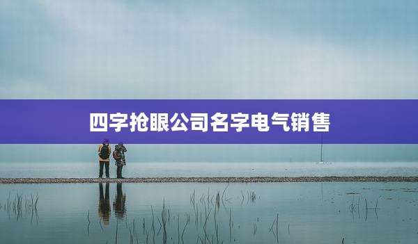 四字抢眼公司名字电气销售