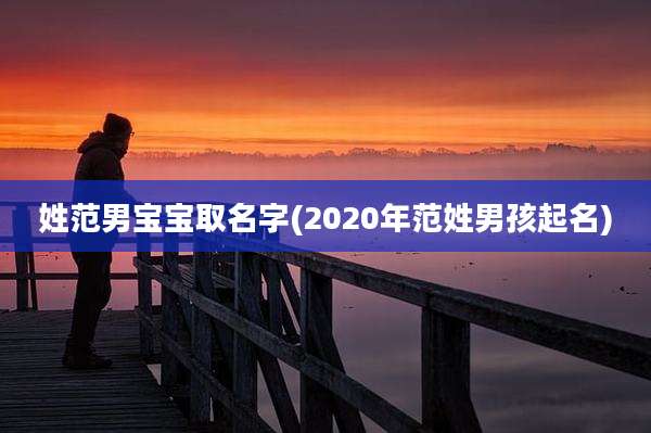 姓范男宝宝取名字(2020年范姓男孩起名)