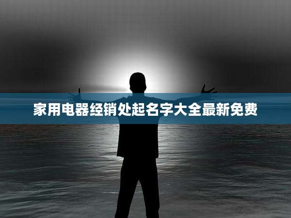 家用电器经销处起名字大全最新免费