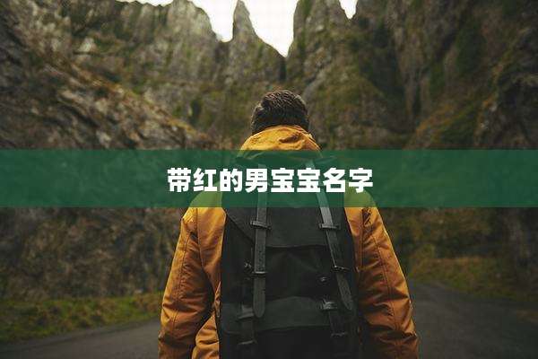 带红的男宝宝名字