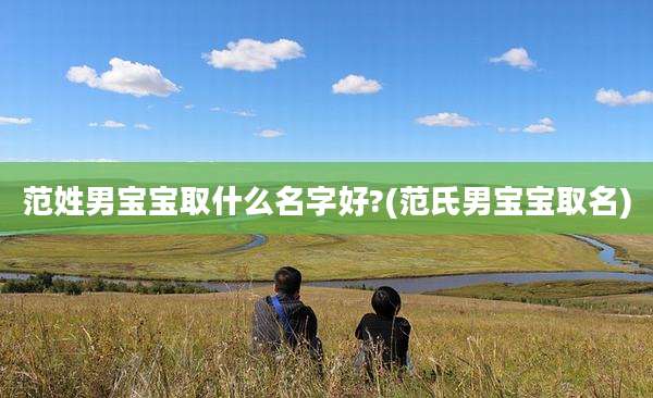 范姓男宝宝取什么名字好?(范氏男宝宝取名)