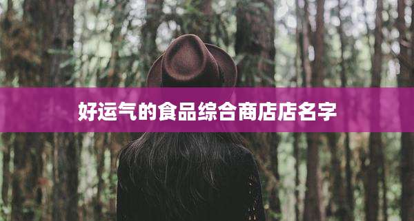 好运气的食品综合商店店名字