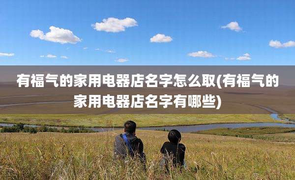 有福气的家用电器店名字怎么取(有福气的家用电器店名字有哪些)