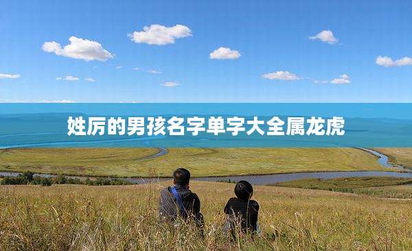 姓厉的男孩名字单字大全属龙虎