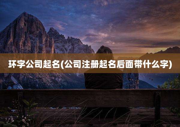 环字公司起名(公司注册起名后面带什么字)