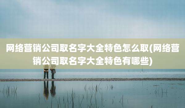 网络营销公司取名字大全特色怎么取(网络营销公司取名字大全特色有哪些)