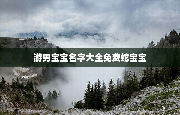 游男宝宝名字大全免费蛇宝宝