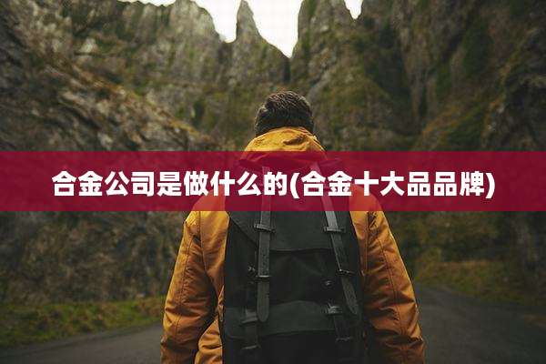 合金公司是做什么的(合金十大品品牌)