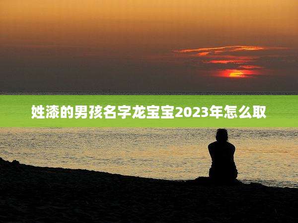 姓漆的男孩名字龙宝宝2023年怎么取