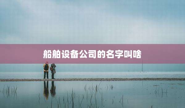 船舶设备公司的名字叫啥