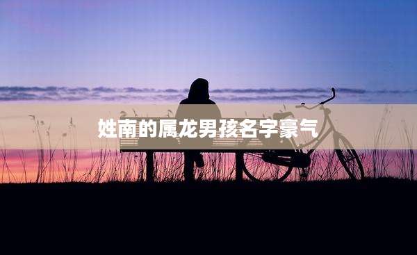 姓南的属龙男孩名字豪气