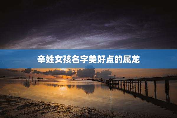 辛姓女孩名字美好点的属龙