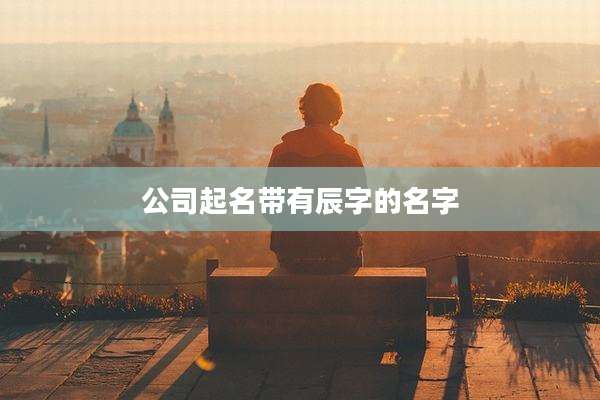 公司起名带有辰字的名字