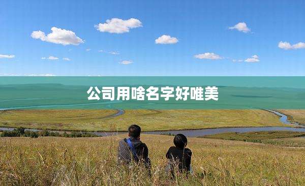 公司用啥名字好唯美