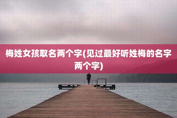 梅姓女孩取名两个字(见过最好听姓梅的名字两个字)
