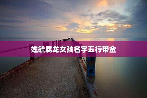 姓毓属龙女孩名字五行带金