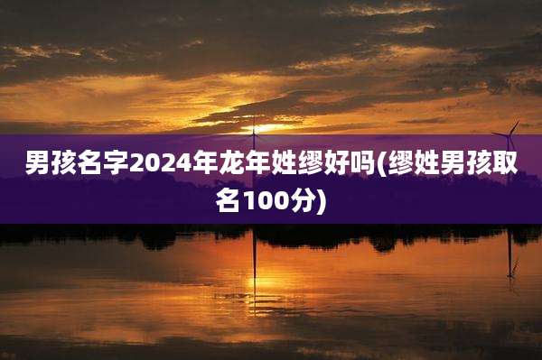 男孩名字2024年龙年姓缪好吗(缪姓男孩取名100分)