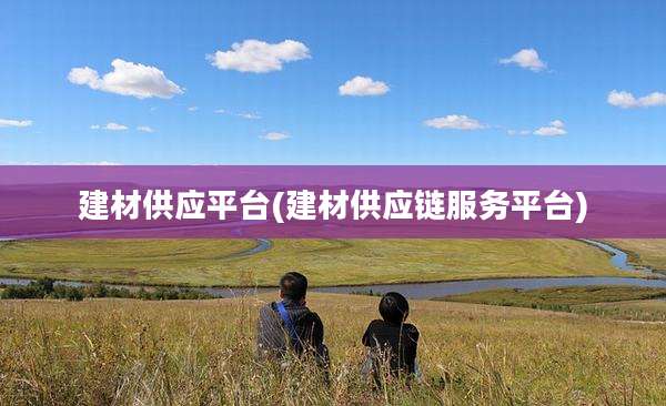 建材供应平台(建材供应链服务平台)