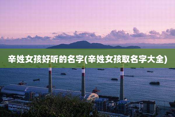 辛姓女孩好听的名字(辛姓女孩取名字大全)