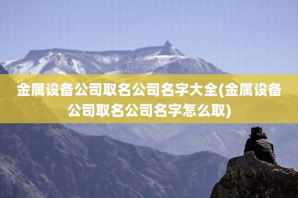 金属设备公司取名公司名字大全(金属设备公司取名公司名字怎么取)
