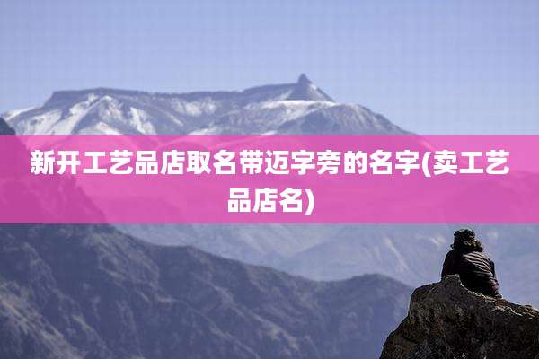新开工艺品店取名带迈字旁的名字(卖工艺品店名)