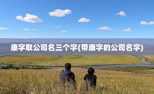 康字取公司名三个字(带康字的公司名字)