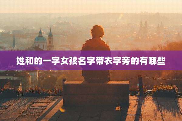 姓和的一字女孩名字带衣字旁的有哪些
