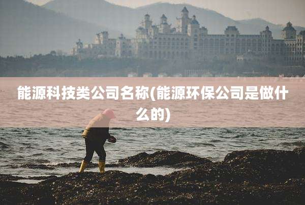 能源科技类公司名称(能源环保公司是做什么的)