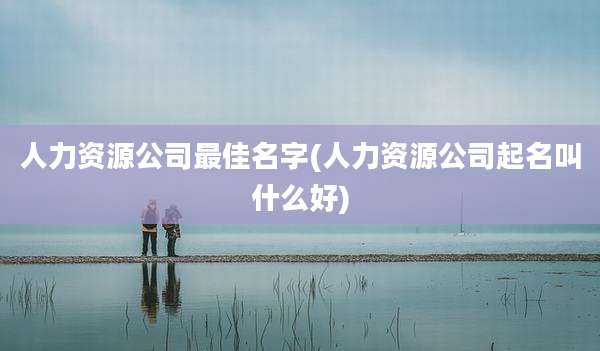 人力资源公司最佳名字(人力资源公司起名叫什么好)