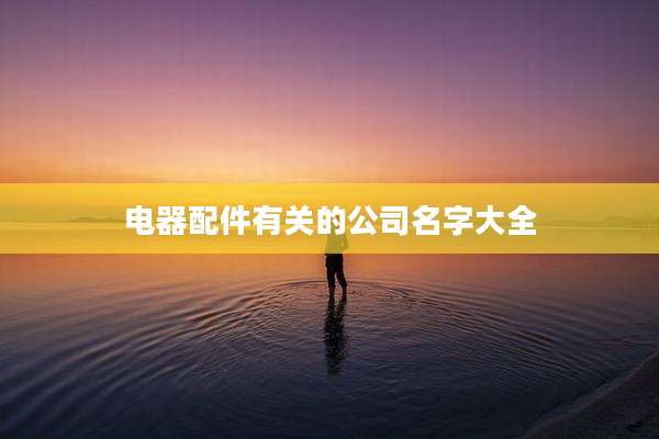 电器配件有关的公司名字大全
