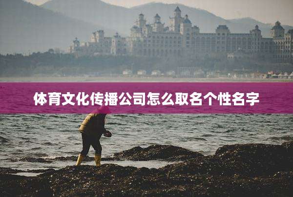 体育文化传播公司怎么取名个性名字