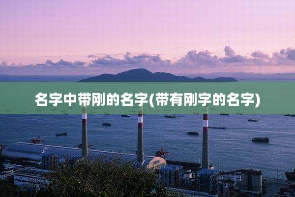 名字中带刚的名字(带有刚字的名字)