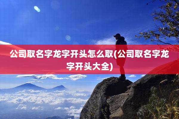 公司取名字龙字开头怎么取(公司取名字龙字开头大全)