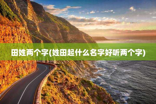 田姓两个字(姓田起什么名字好听两个字)