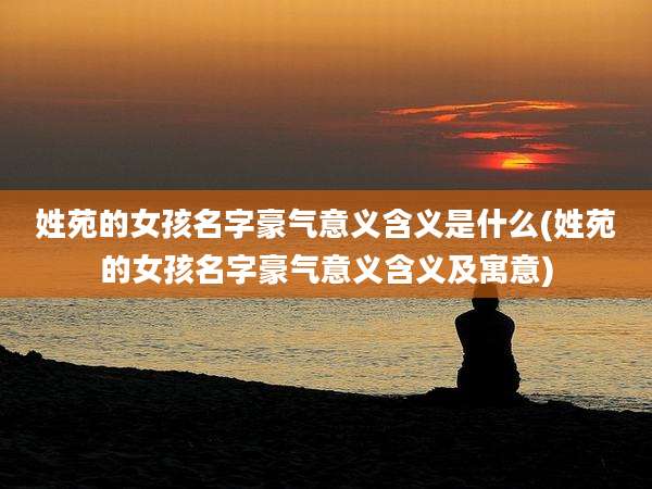 姓苑的女孩名字豪气意义含义是什么(姓苑的女孩名字豪气意义含义及寓意)