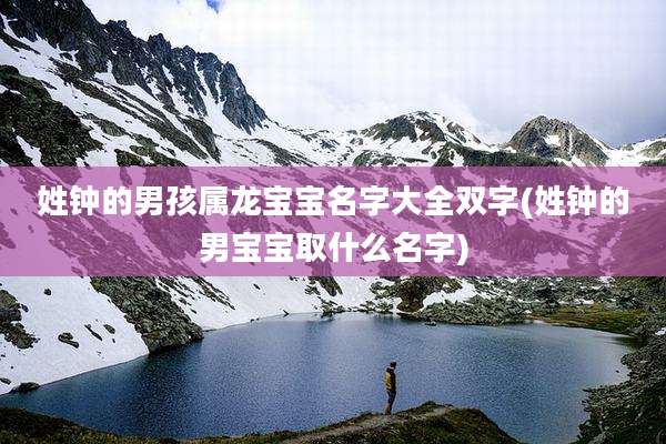 姓钟的男孩属龙宝宝名字大全双字(姓钟的男宝宝取什么名字)