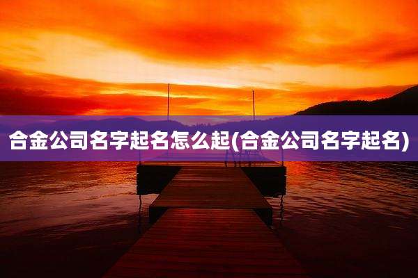 合金公司名字起名怎么起(合金公司名字起名)