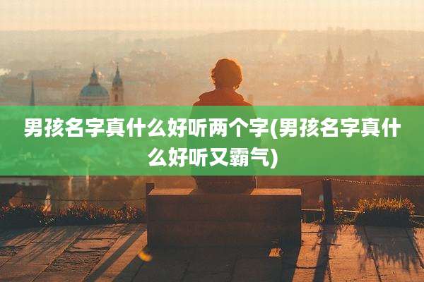 男孩名字真什么好听两个字(男孩名字真什么好听又霸气)