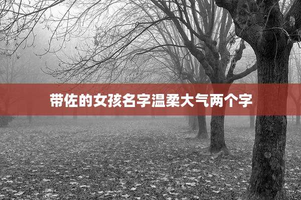 带佐的女孩名字温柔大气两个字