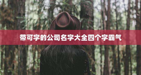 带可字的公司名字大全四个字霸气