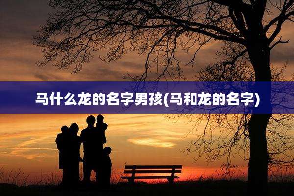马什么龙的名字男孩(马和龙的名字)
