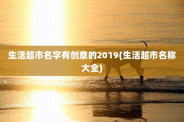 生活超市名字有创意的2019(生活超市名称大全)
