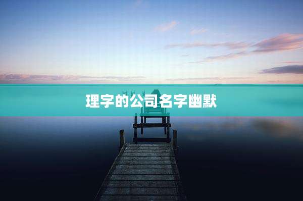 理字的公司名字幽默
