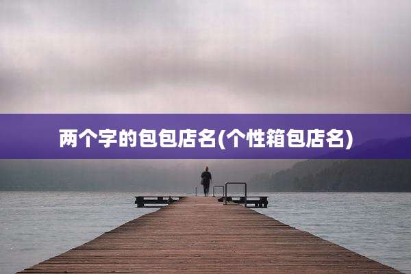 两个字的包包店名(个性箱包店名)