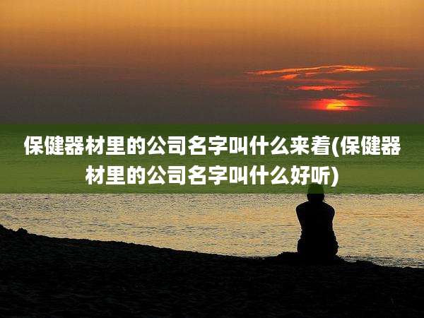 保健器材里的公司名字叫什么来着(保健器材里的公司名字叫什么好听)
