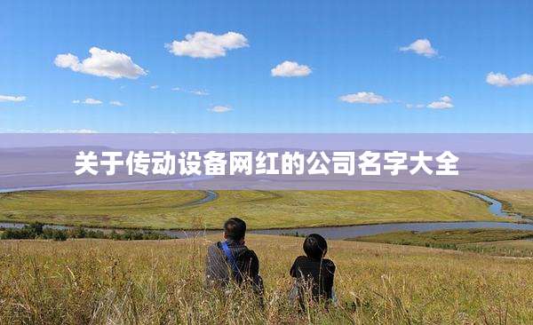 关于传动设备网红的公司名字大全