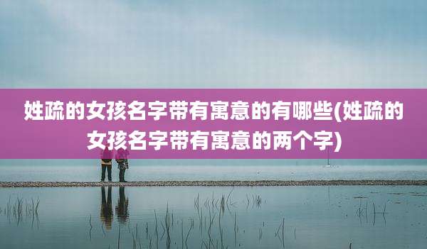 姓疏的女孩名字带有寓意的有哪些(姓疏的女孩名字带有寓意的两个字)
