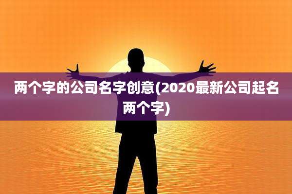 两个字的公司名字创意(2020最新公司起名两个字)