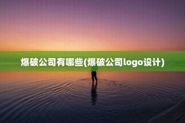 爆破公司有哪些(爆破公司logo设计)